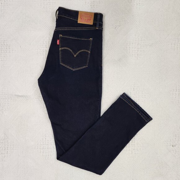 Levi Shaping Slim Jeans 312 In Dark Blue - Picture 1 of 9
